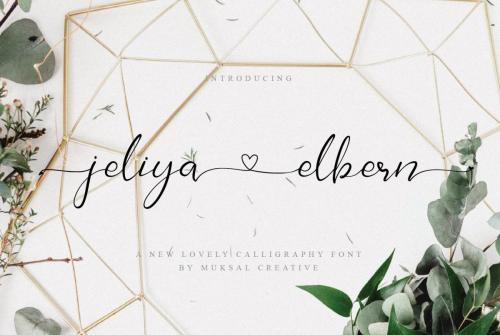 Jeliya Elbern Calligraphy Font 1