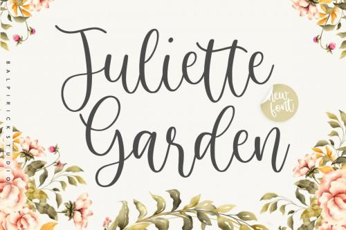 Juliette Garden Modern Calligraphy Font 1