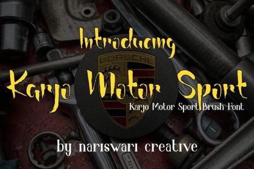 Karjo Motor Sport Script Font