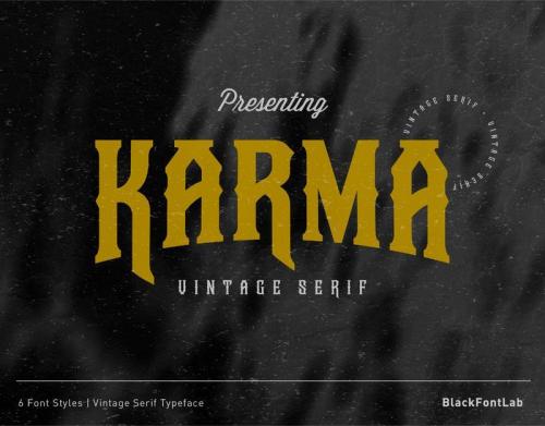 Karma Vintage Font
