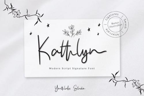 Kathlyn Signature Font 1