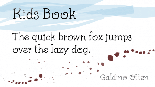 Kids Book Font Family