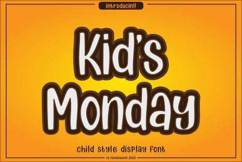 Kids Monday Font 1