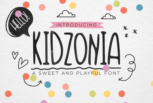 Kidzonia a Playful FREE Font 1