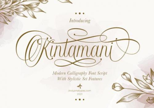 Kintamani Calligraphy Font 1