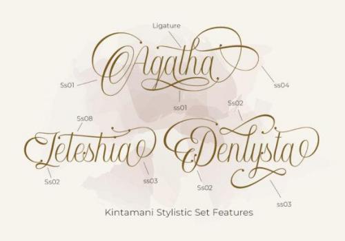 Kintamani Calligraphy Font 6