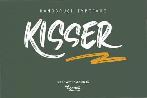 Kisser Brush Font 1