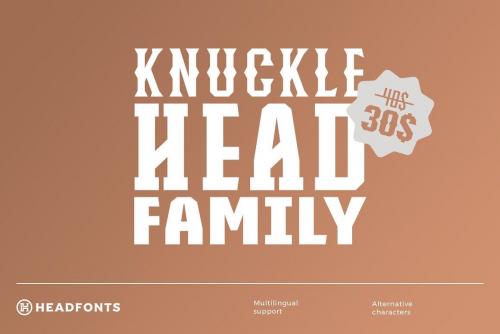 Knucklehead Typeface 1
