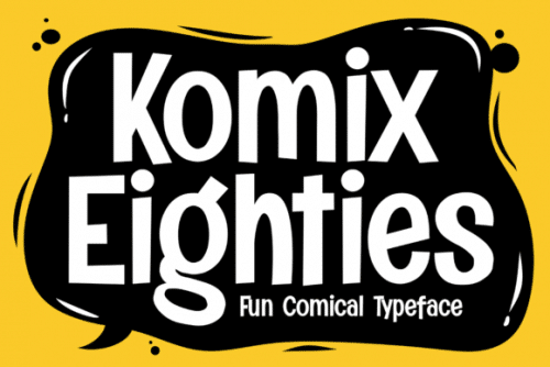 Komix Eighties Display Font