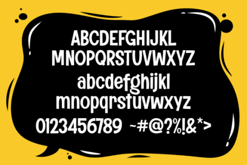 Komix Eighties Display Font 7