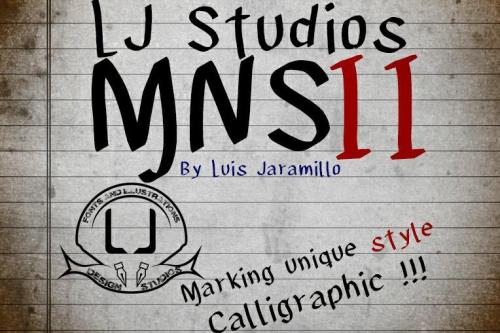 LJ Studios MNS 2 Font 1