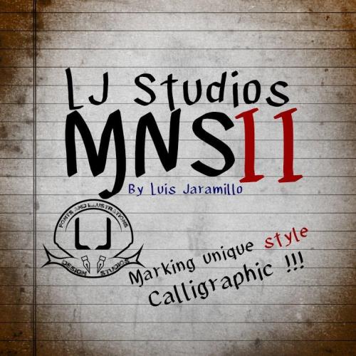 LJ Studios MNS 2 Font 2