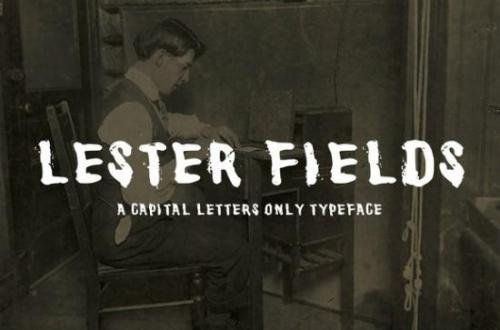 Lester Fields Display Typeface 1