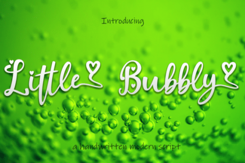 Little Bubbly Font 1