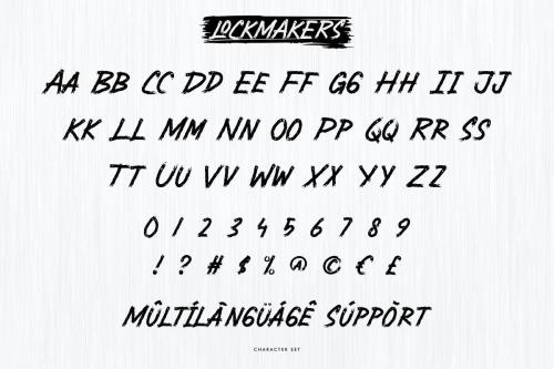 Lockmakers Brush Font 4