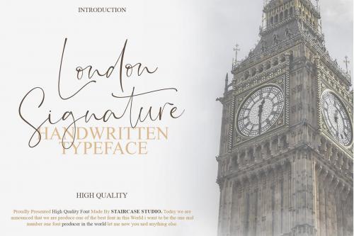 London Signature Font 1