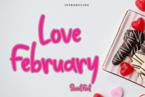 Love February Display Font 1
