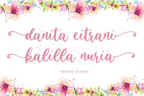 Lovely Sister Font 9