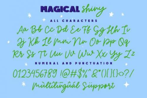 Magical Shiny Font 2