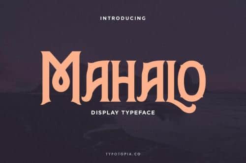 Mahalo Display Typeface 1