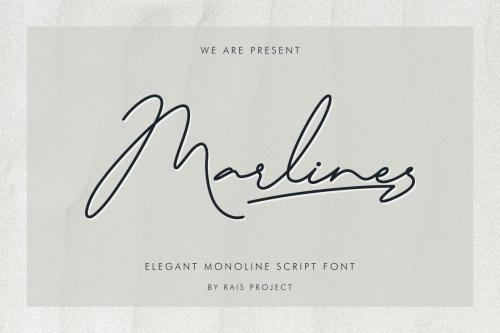 Marlines Signature Font 1
