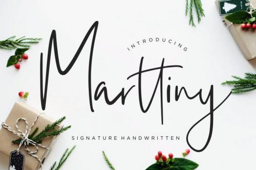 Marttiny Script Font 1