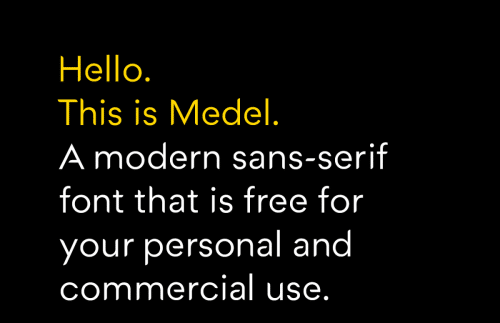 Medel-Typeface