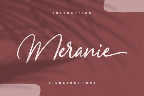 Meranie Signature Font 1