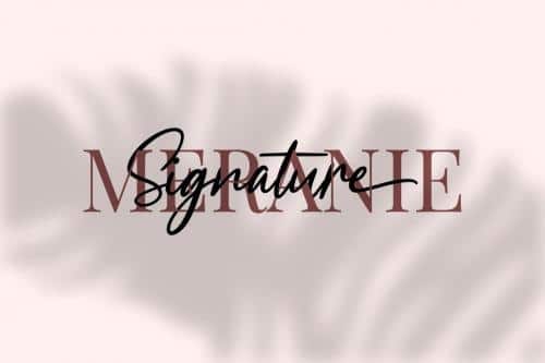Meranie Signature Font 4