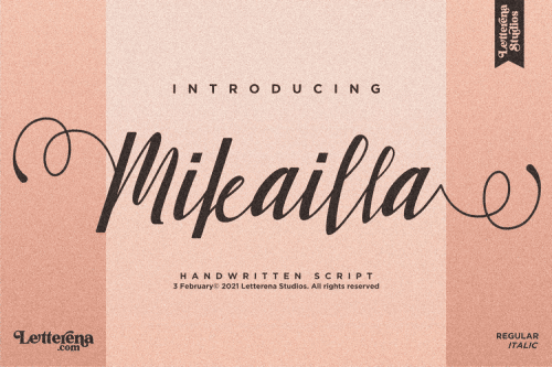 Mikailla Calligraphy Font 1