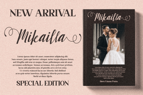 Mikailla Calligraphy Font 14