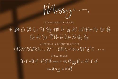 Missy Script Font 11