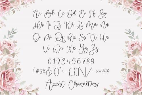 Misty Cloud Modern Calligraphy Font 5