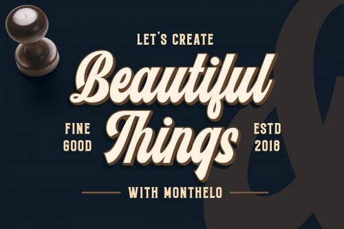 Monthelo Vintage Font 5