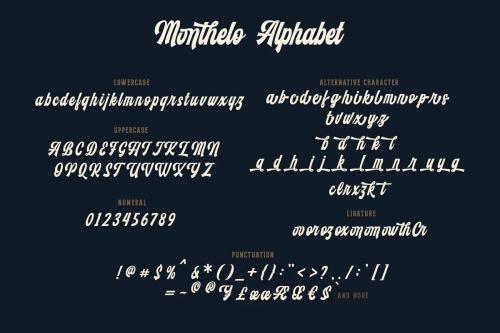 Monthelo Vintage Font 7