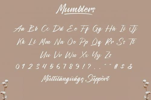 Mumblers Script Font 4