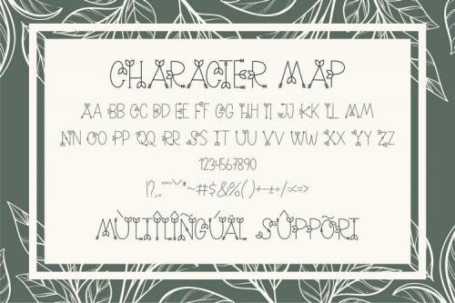 Nature Green Display Font 3