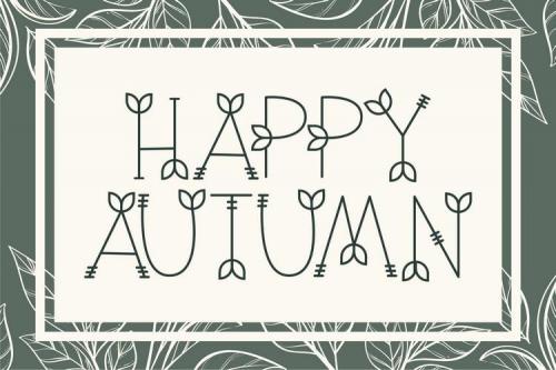 Nature Green Display Font 7