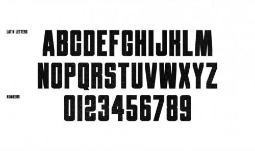 Obrazec Sans Serif Font 2