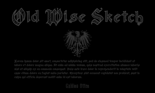 Old Wise Sketch Font 1