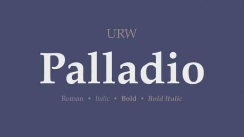Palladio Serif Font