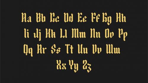 Panata Blackletter Font 3