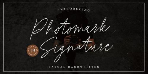 Photomark Signature Font 1