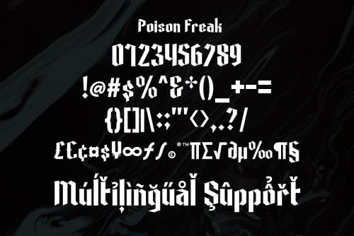 Poison Freak Font 6