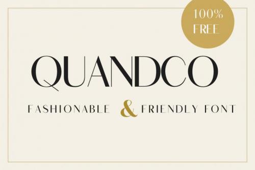 Quandco Sans Serif Font