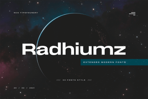 Radhiumz Sans Serif Font 1