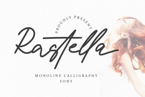 Rastella Monoline Calligraphy Font 1