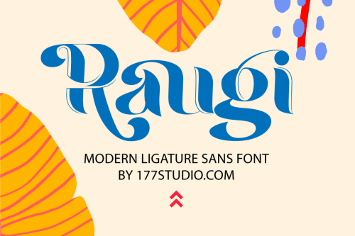 Raugi Ligature Sans Serif Font 1
