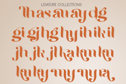 Raugi Ligature Sans Serif Font 6