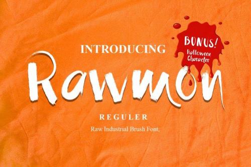 Rawmon Brush Font